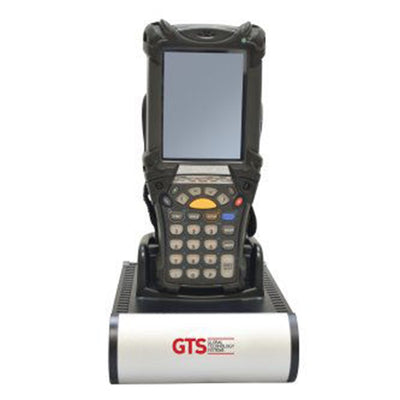 Global Technology Systems HCH-9010-CHG GTS 1 Bay Cradle charger for Zebra MC9000/MC9100/MC9200 Series handheld scanners. Power Supply included.