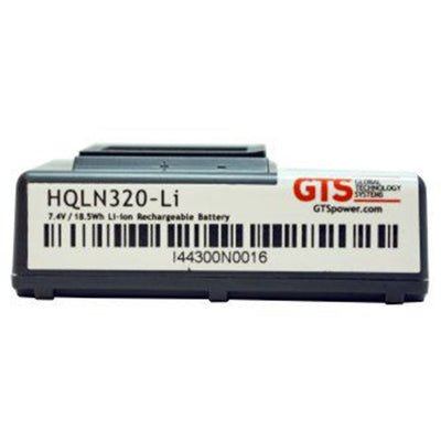Global Technology Systems HQLN320-LI GTS Replacement Battery for Zebra QLN220/QLN320 Portable Printers. 2500 mAh, LiIon, 7.4 voltage. OEM Part