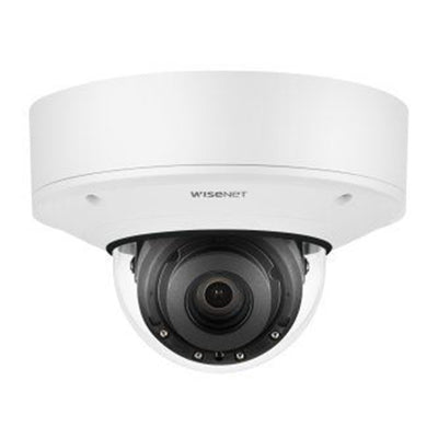 Hanwha PNV-A9081R 4K Network AI IR Vandal Dome Camera, Max. 4K resolution, 0.05Lux@F1.6 (Color), 0Lux (B/W, IR LED on), Day &