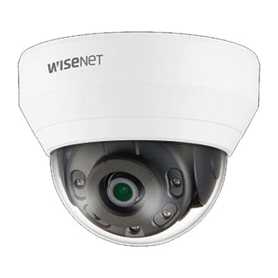 Hanwha QND-7012R Wisenet Q network indoor dome camera, 4MP @30fps, 2.8mm fixed focal lens (107DEGREE) triple codec