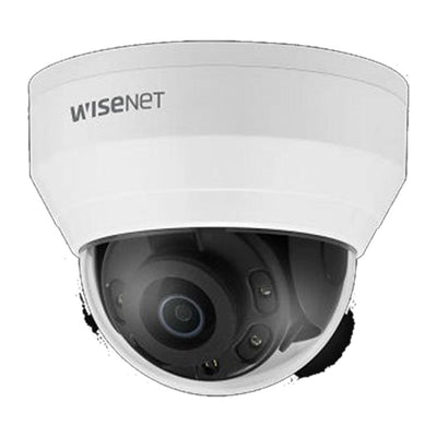 Hanwha QND-8010R Wisenet Q network indoor dome camera, 5MP 30fps, 2.8mm fixed focal lens , triple codec H.265/H.264/MJPEG with