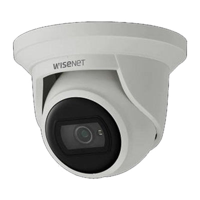 Hanwha QNE-8011R video analytics, open platform, IP67, IK10, PoE, white color 120dB WDR, IR LEDs range 65', defocus detection