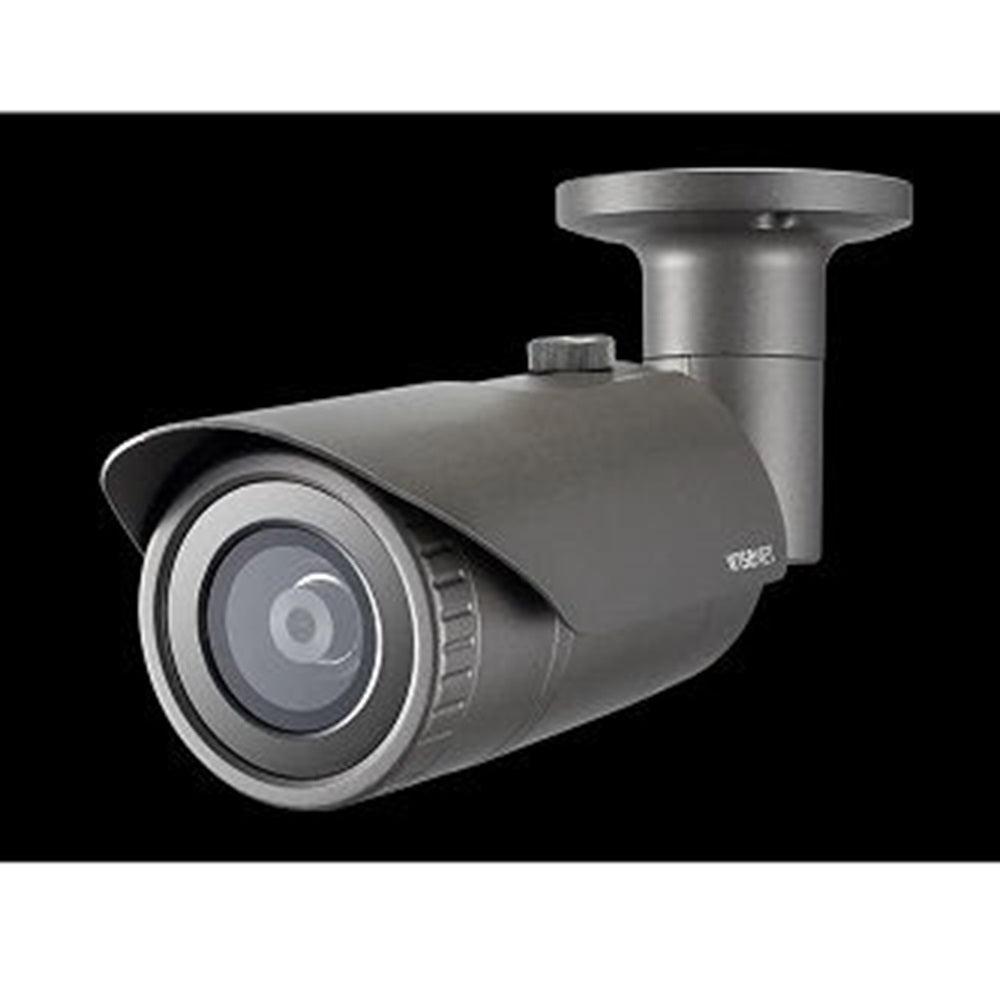 Hanwha QNO-7012R Wisenet Q network outdoor vandal bullet camera, 4MP @30fps, 2.8mm fixed focal lens (107degree), triple codec