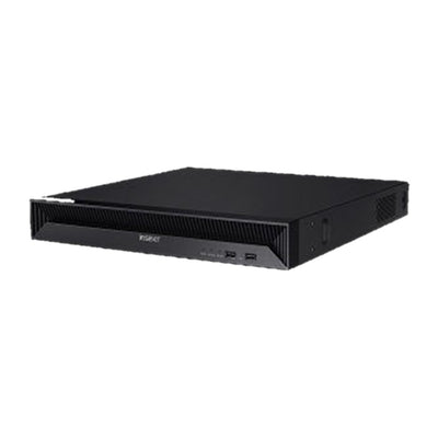 Hanwha QRN-1630S-16TB 16CH NVR 16TB with 16 PoE Ports (POE Budget 130W) with 8MP Camera Support. H265, H264, MJPEG, 2 fixed