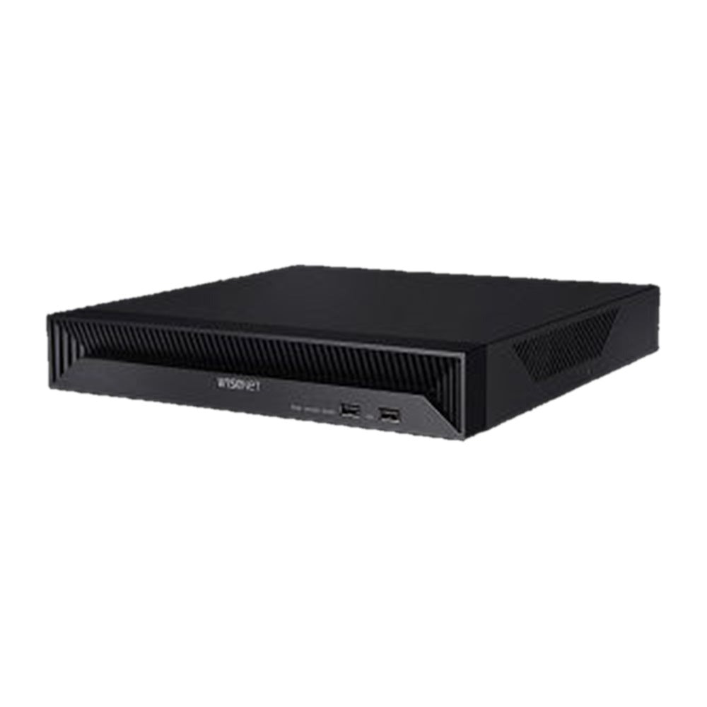 Hanwha QRN-830S 8CH NVR with 8 PoE Ports (PoE Budget 65W) with 8MP Camera Support. H.265, H.264, MJPEG, 1 fixed internal SATA