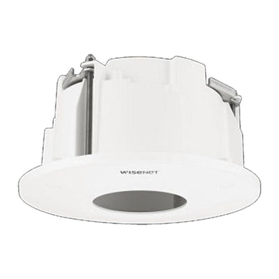Hanwha SHD-1408FPW Plenum rated flush mount, white color. Compatible with HCD-6080R/7070RA, QND-6082R/8080R