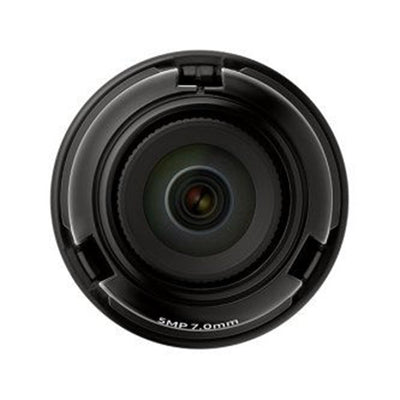 Hanwha SLA-5M7000Q for the PNM-9000VQ 1/1.8" 5MP CMOS with a 7.0mm fixed focal lens, FoV: H: 50.7 , V: 37.8