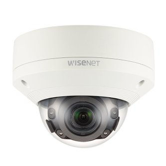 Hanwha XNV-8080R Wisenet X powered by Wisenet 5 network IR outdoor vandal dome camera, 5MP @30fps, motorized vari-focal lens