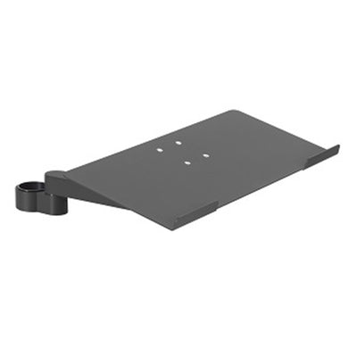 HAT Design Works MNKB10-08B Large Keyboard Tray measures 17.5 inches (w) x 7.5 inches (d). Includes 8.5 inch Extension Arm. 2 nch outter