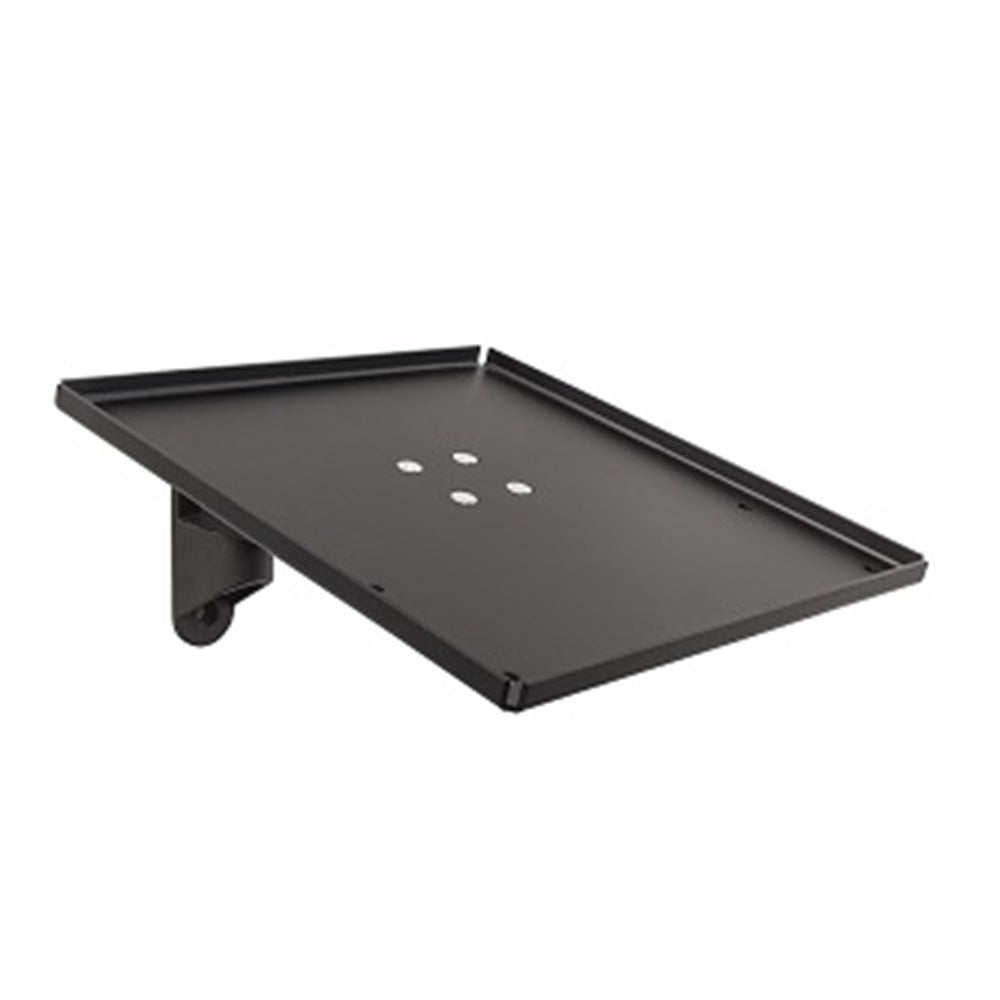 HAT Design Works MNTR12-WM-08B Includes tray 11x10.5in, 8.5in extension arm, and wall mount. Color black.