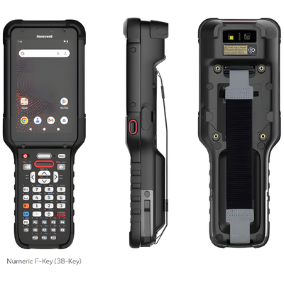 Honeywell Scanning & Mobility CK67-X0N-58C1B2G CK67: WIFI6E, No Sim, 4.3" Screen, 38-Key Numeric F-Key, 8GB/128GB, FlexRange Engine-Green Laser, Front &