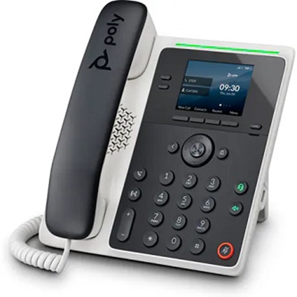 HP Poly 89B49AA#ABA Poly Edge E100 IP Phone and PoE-enabled with Power Supply