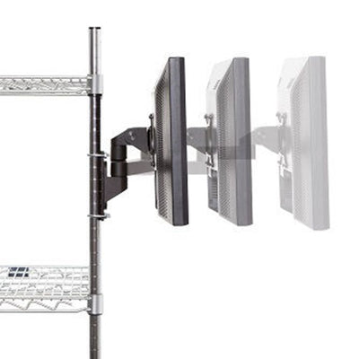 HAT Design Works 9110-8460-8.5-4-104 Wire Shelving Mnt articl extn 14.9in BLK