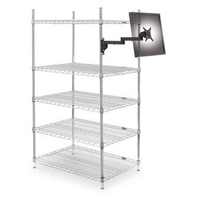 HAT Design Works 9110-8460-8.5-8.5-104 Wire Shelving Mnt articl extn 18.4in BLK
