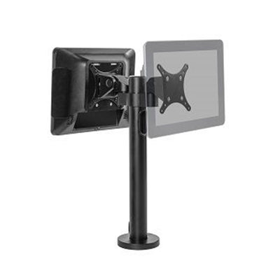 HAT Design Works MNPL10-D-17SB Mount two displays back to back. Includes spring assisted tilter compatible with 75x75 and 100x100 mm VESA