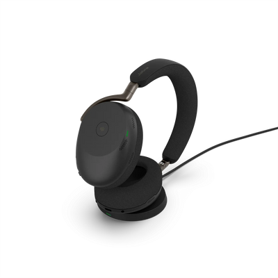Jabra 38599-999-889 Evolve3 85 MS, Link390c, Black, WLC chrg