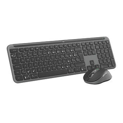 Logitech 920-012427 Signature Slim Combo MK955 for Business. Wireless keyboard/mouse combo with laptop-style typing, super fast