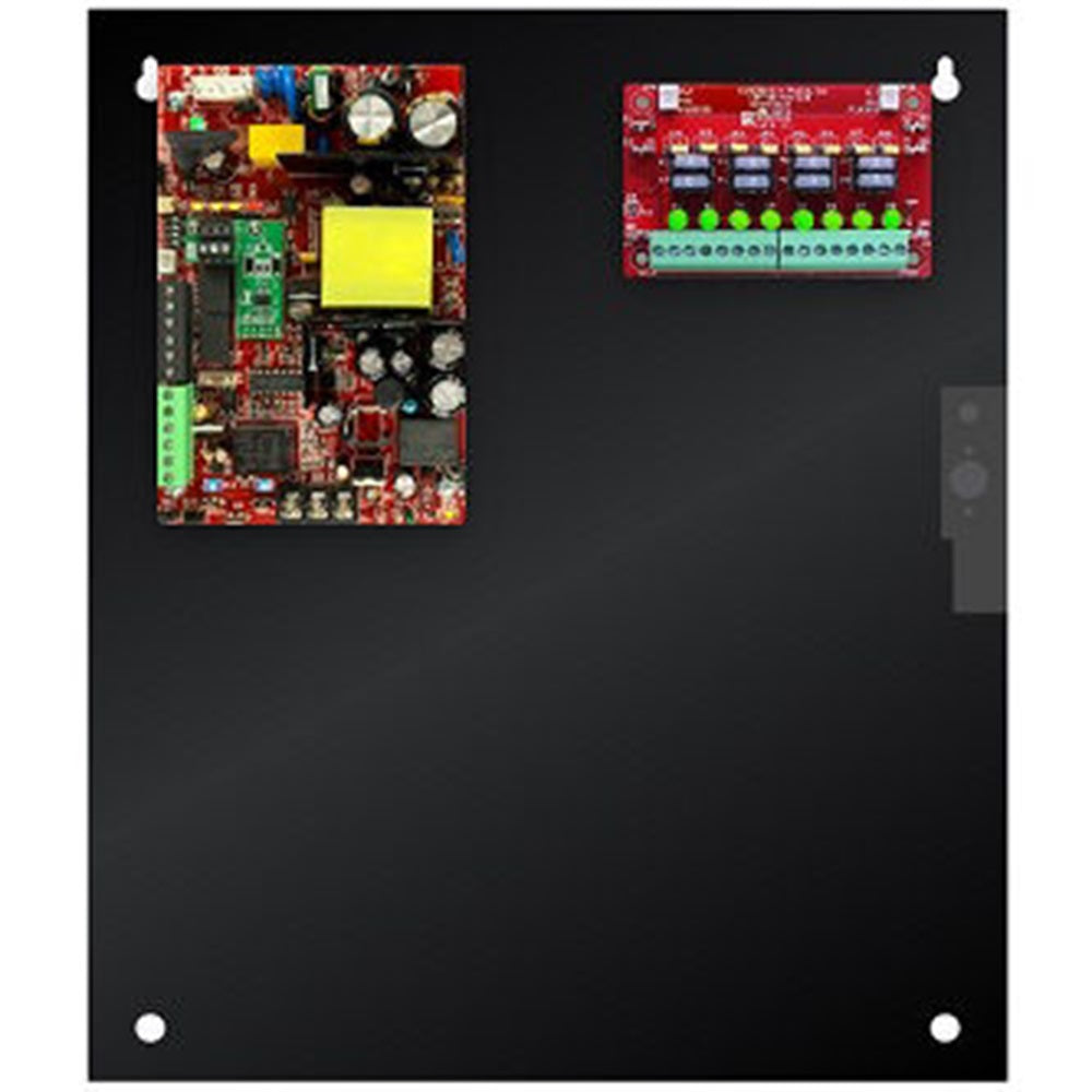 LifeSafety Power FPO75-D8E1 8 auxiliary outputs fused at 3A per output, 6A/12V or 3A/24V (75W), E1 enclosure