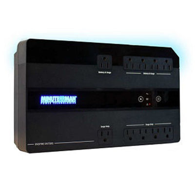 Minuteman Power EN750G Enspire-G Series: Standby UPS, 750VA/450W, 120VAC input & output, voltage range 95-140VAC, (5) on-battery