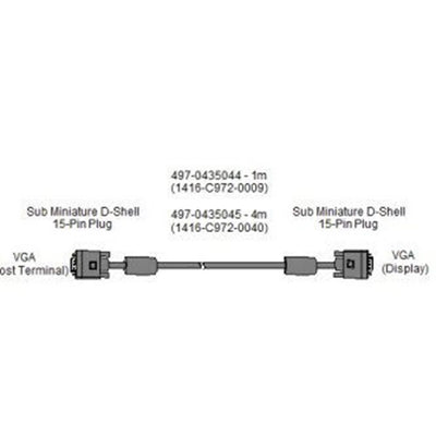 NCR 1416-C972-0040 DISP: VGA Cable for 15" TouchMonitor, 4M.