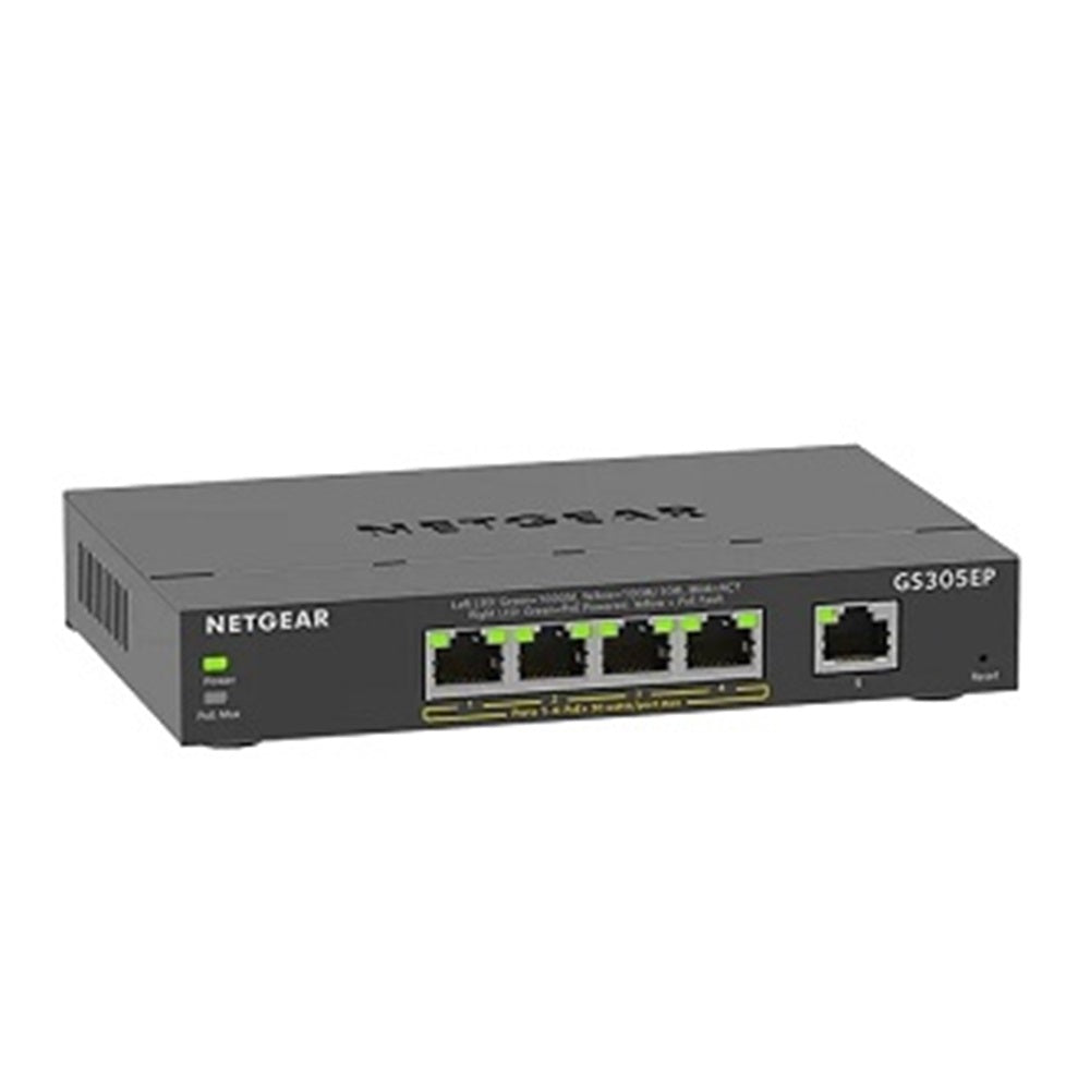 Netgear GS305EP-100NAS 5Pt Ge Plus Swch W/ Poe+