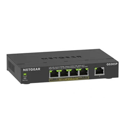 Netgear GS305P-300NAS 5Pt Ge Unmanaged Swch W/Poe+