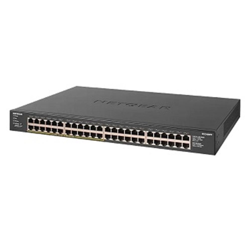 Netgear GS348PP-100NAS 48-Port Gigabit Ethernet Unmanaged PoE+ Essentials Switch with 24-Ports PoE+ (380W)