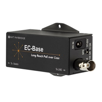NVT Phybridge NV-ECLK-BSE EC-Base: Long Reach PoE++ extender for EoC when paired with EC-Link+ (50 Watts) or EC-Link (30 Watts); local