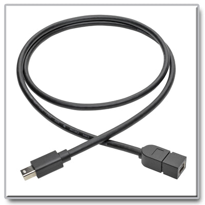Eaton P585-003 Tripp Lite Series Mini DisplayPort Extension Cable, 4K @ 60 Hz, HDCP 2.2 (M/F), 3 ft. (0.91 m)