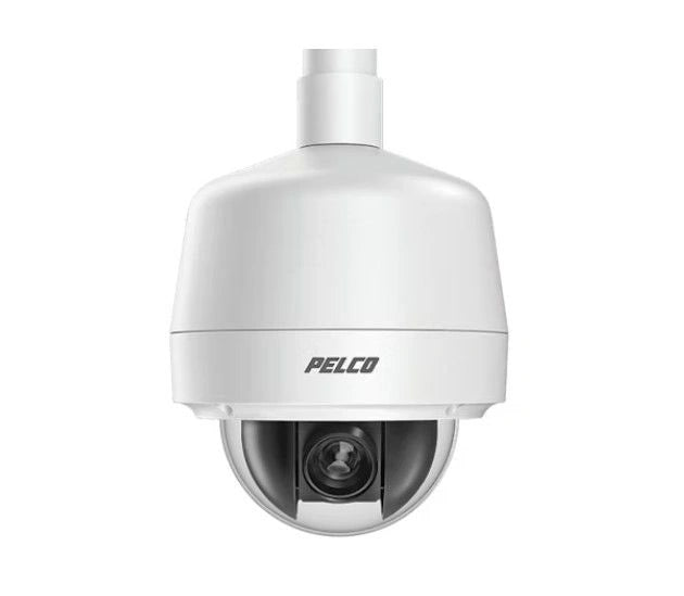 Pelco P2230L-EW1 NDAA Compliant Spectra Professional 2 series 2M Low Light 30X Environmental Pendant White, Clear bubble