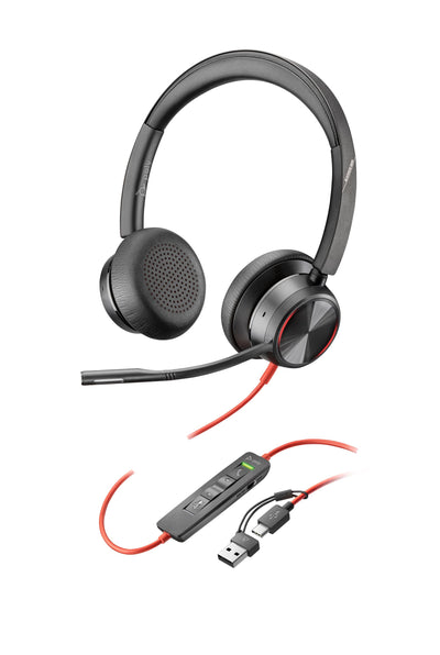HP Poly 8X227A6 Poly Blackwire 3215 Monaural USB-C Headset +3.5mm Plug +USB-C/A Adapter (Bulk). Minimum order quantity 50.