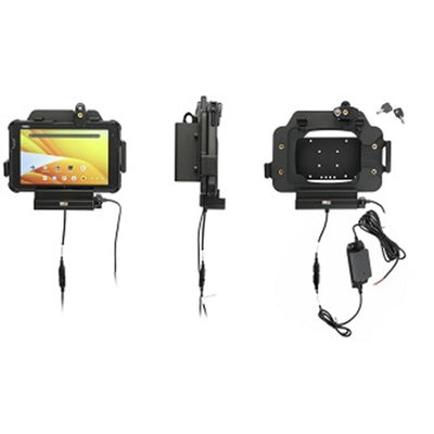 ProClip USA 736454 Pogo Pin Charging Cradle with USB-A Host Port, Key Lock and Hard-Wired Power Supply for Zebra ET401 ET40/ET45