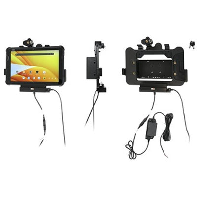 ProClip USA 736455 Pogo Pin Charging Cradle with USB-A Host Port, Key Lock and Hard-Wired Power Supply for Zebra ET401 ET40/ET45
