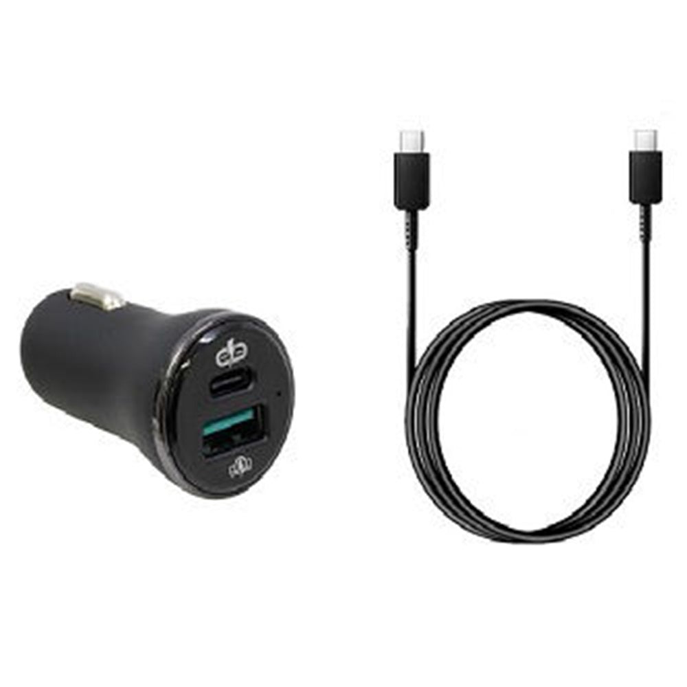 ProClip USA 945031 Cig-Plug Adapter USB-C PD and USB-A with USB-C to USB-C Cable (2 Meters)