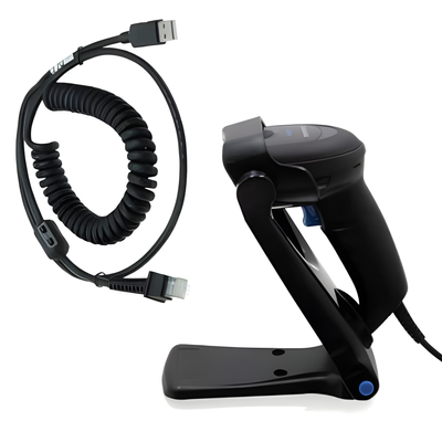 Datalogic QW2520-BKK11S QuickScan QW2520, 2D VGA Imager, USB Interface, Black (Kit includes Scanner, USB coiled Cable 90A052285 and
