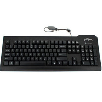 Seal Shield SSKSV207 Waterproof Truetype Keyboard Ip68 Black- Dishwasher Safe Medical Grade. Stands Up To Harsh Disinfectants And