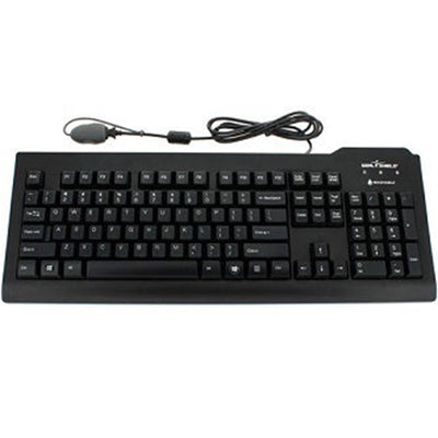 Seal Shield SSKSV207GL Washable Truetype Keyboard Black Backlit- Dishwasher Safe Medical Grade. Stands Up To Harsh Disinfectants And