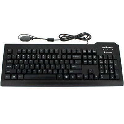 Seal Shield SSKSV207L Waterproof Truetype Keyboard Ip68 Black - Dishwasher Safe Medical Grade. Stands Up To Harsh Disinfectants And