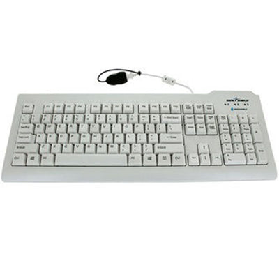 Seal Shield SSWKSV207G Washable Truetype Keyboard White Backlit-Dishwasher Safe Medical Grade. Stands Up To Harsh Disinfectants And