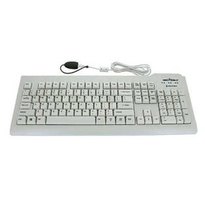 Seal Shield SSWKSV207L Waterproof Truetype Keyboard Ip68 White - Dishwasher Safe Medical Grade. Stands Up To Harsh Disinfectants And