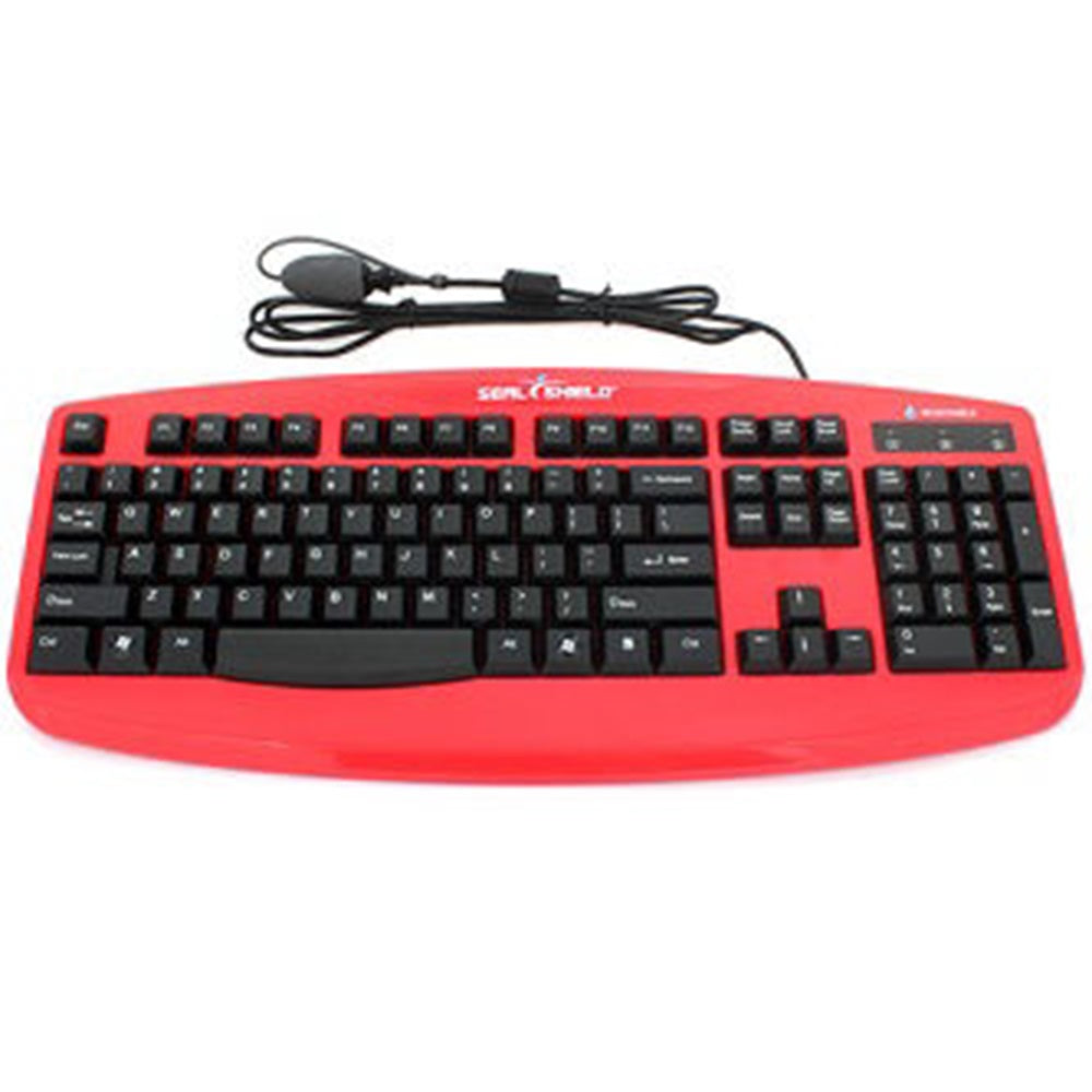 Seal Shield STK503RED Washable Truetype Keyboard Red Ip66-Dishwasher Safe Medical Grade. Stands Up To Harsh Disinfectants And