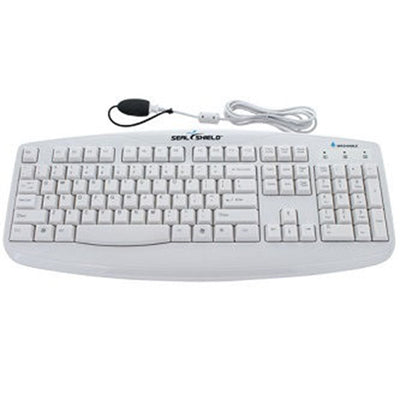 Seal Shield STWK503 Washable Truetype Keyboard White Ip66-Dishwasher Safe Medical Grade. Stands Up To Harsh Disinfectants And