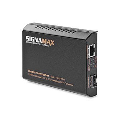 Signamax 065-1196SFPDR 10/100/1000 to 1000Base/100BseSFP Media Converter 110V