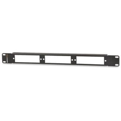 Signamax RMF3-B 18-72-Fiber Rack-Mount Panel, 3 Adapter Plate Slots, 1RMU
