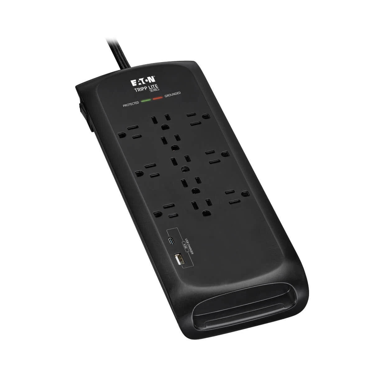 Eaton TLP118DBUC Protect It! 11-Outlet Surge Protector - 5-15R Outlets, 4200 Joules, 2 USB Charging Ports, 8 ft. (2.4 m)