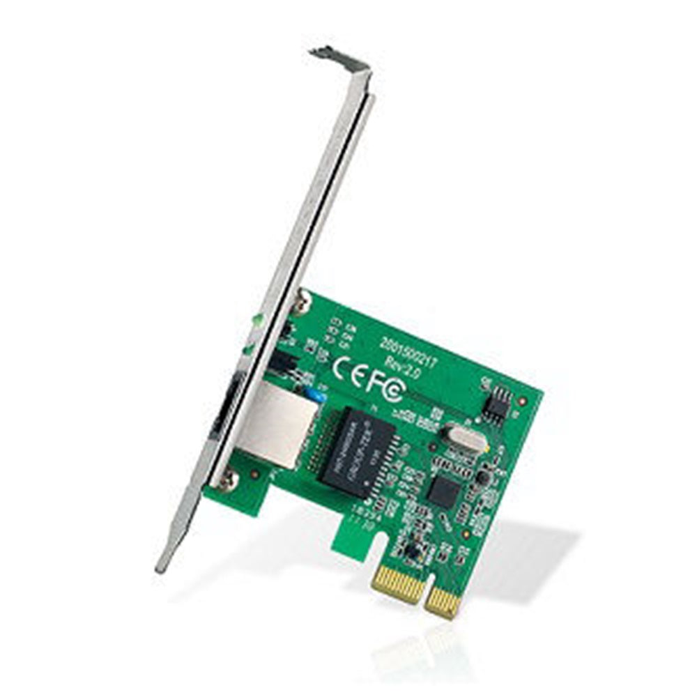 TP-Link TG-3468 32-bit Gigabit PCIe Network Adapter, Realtek RTL8168B, 10/100/1000Mbps Auto-Negotiation RJ45 port, Auto