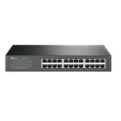 TP-Link TL-SG1024DE 24-Port Gigabit Easy Smart Switch, 24 10/100/1000Mbps RJ45 ports, MTU/Port/Tag-based VLAN, QoS, IGMP Snooping