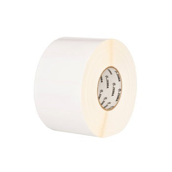 Zebra 18925 Label, Polypropylene, 2x1.25in (50.8x31.8mm); TT, PolyPro 3000T, Coated, Permanent Adhesive, 1in (25.4mm)