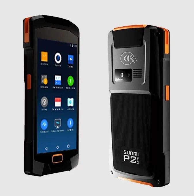 Sunmi Technology P07100001 P2 LITE SE - EN - Front Camera+5M Rear Camera - 5HD Display / MT8766 Processor / 2G+16G / Scanner / US 4G /