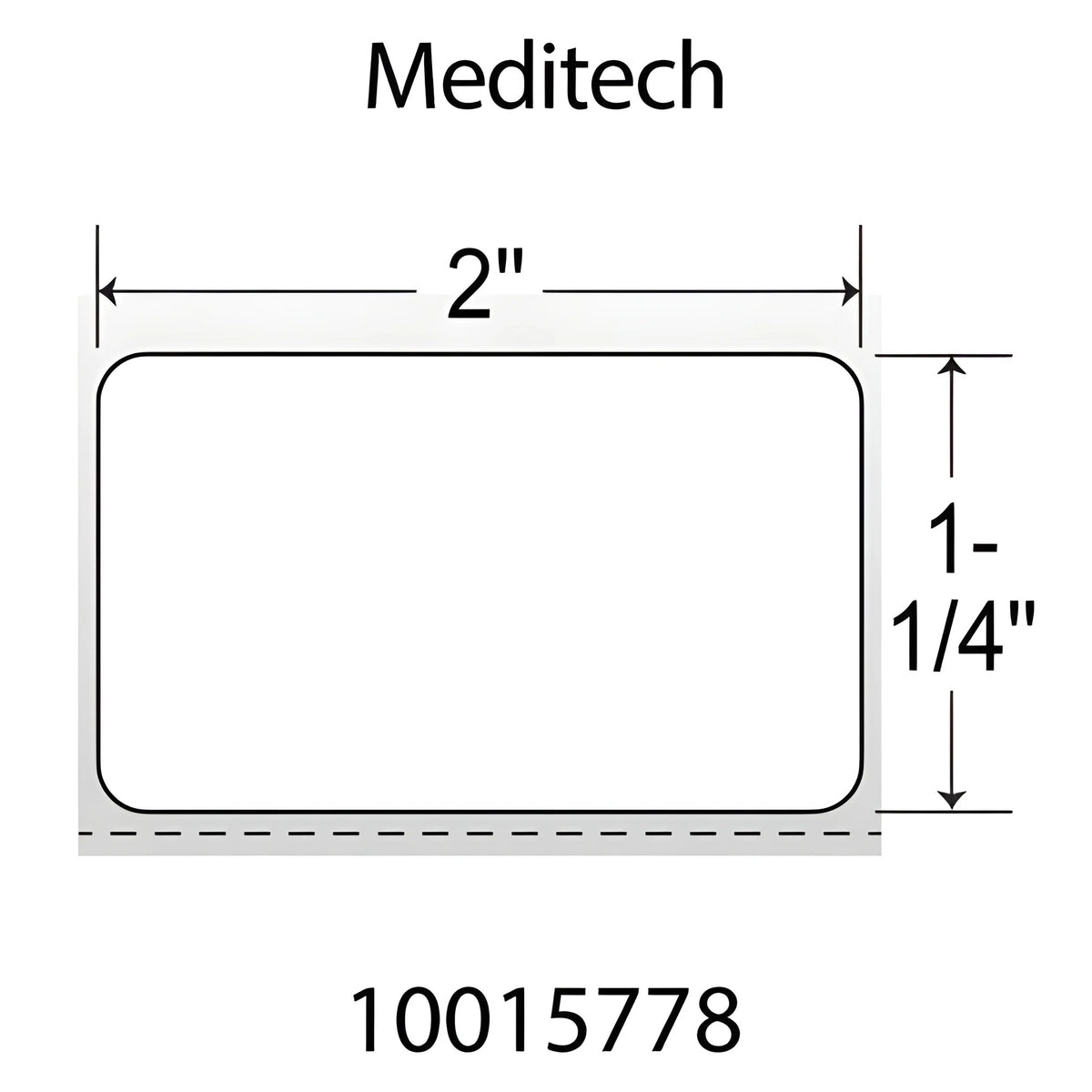 Zebra 10015778 Label, Polypropylene, 2x1.25in (50.8x31.8mm); DT, PolyPro 4000D, High Performance Coated, All-Temp Adhesive